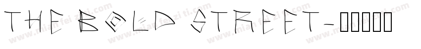 THE BOLD STREET字体转换